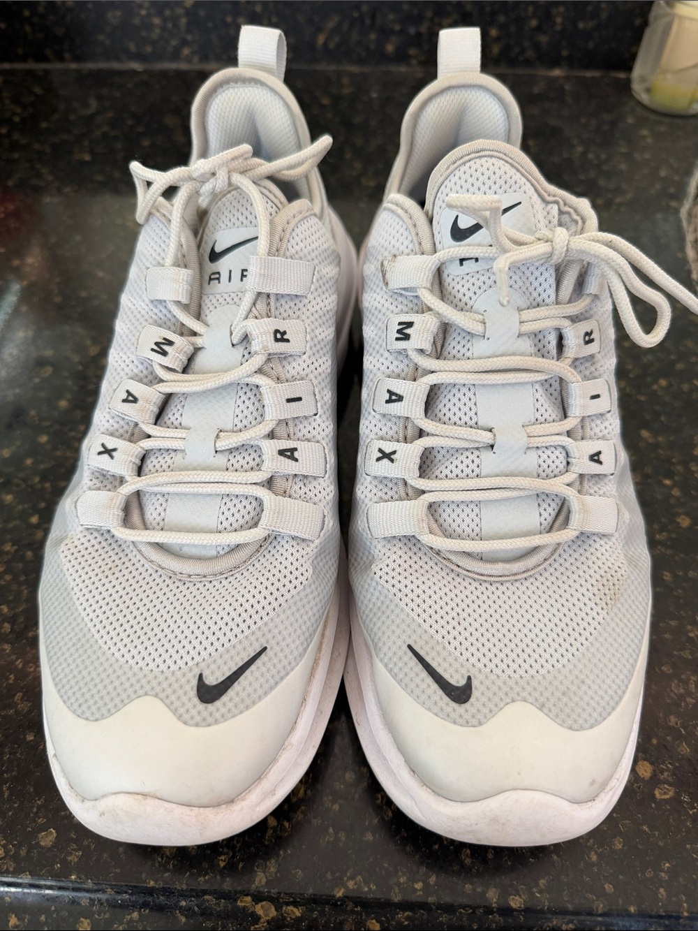 Nike Light Gray and Black Air Max Sneakers